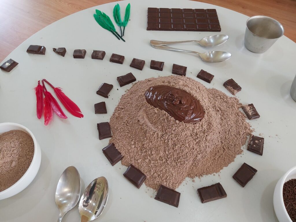 Experimentació amb xocolata al grup de grans!